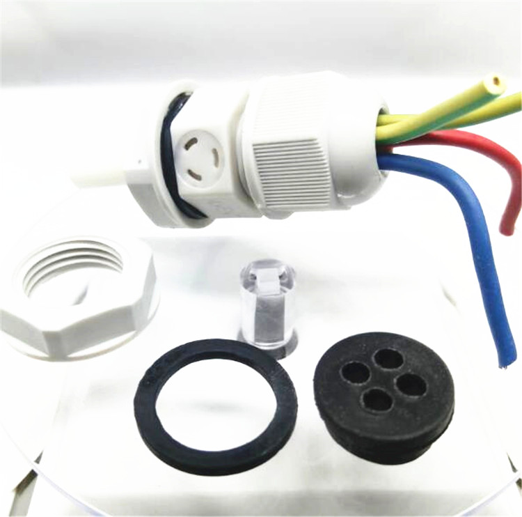 M12x1.5 Ventilation Cable Gland for 4 cables